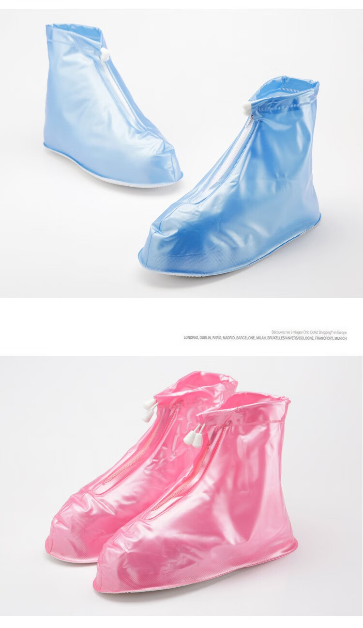 非一次性雨鞋套雨靴套男女加厚底防雨鞋防水鞋套雨天防滑靴套 雨天