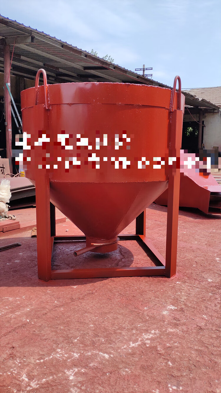 定制塔机圆斗塔吊圆形料斗混凝土料斗加厚吊车吊斗塔机灰斗剪刀出料口