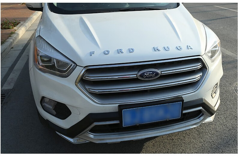 于福特翼虎车头字母标贴新翼虎外饰改装专用装饰配件金属引擎盖车标