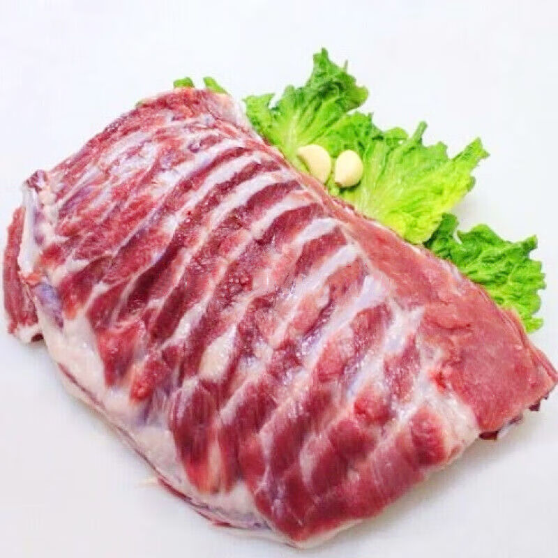猪肉 生鲜多肉排骨新鲜黑猪排猪肋排骨 猪排骨2斤装 新鲜直达【图片