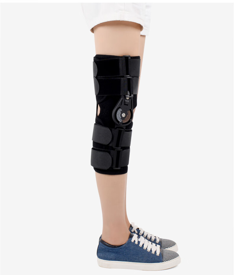 可调膝关节固定支具膝盖韧带夹板护具半月板损伤固定支架 升级款无