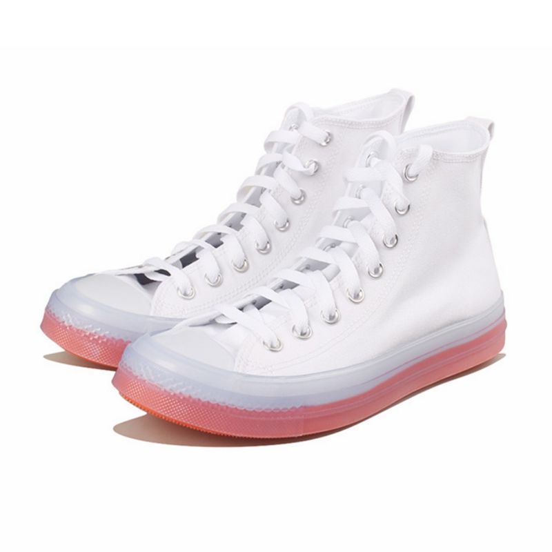 纯原1970s张艺兴联名青花瓷高帮帆布鞋夜光果冻底腰果花男女板鞋 果冻