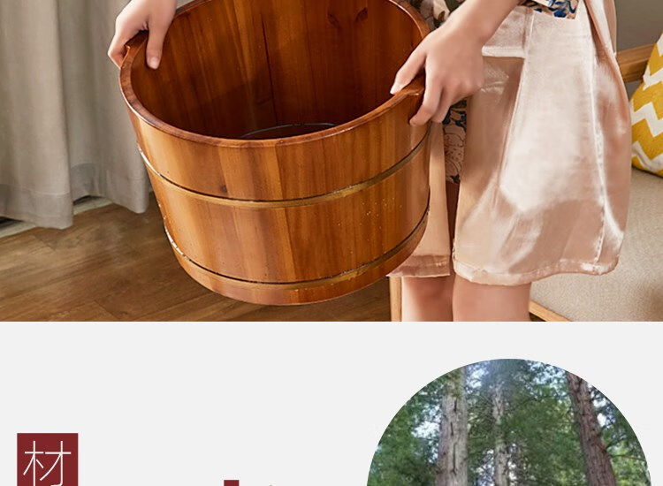 泡脚桶jio保温便捷式足疗桶旅行儿童高保温桶提手穴位 35cm单桶 按摩