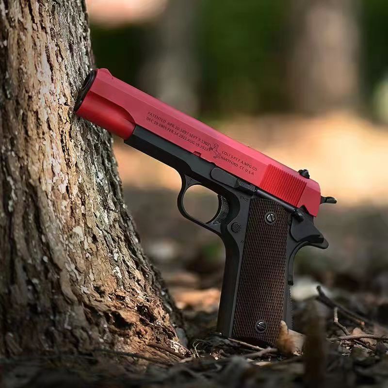 m1911战鹰zy1自动连发激光枪全金仿炝空仓挂机zy1激光模型玩具收藏