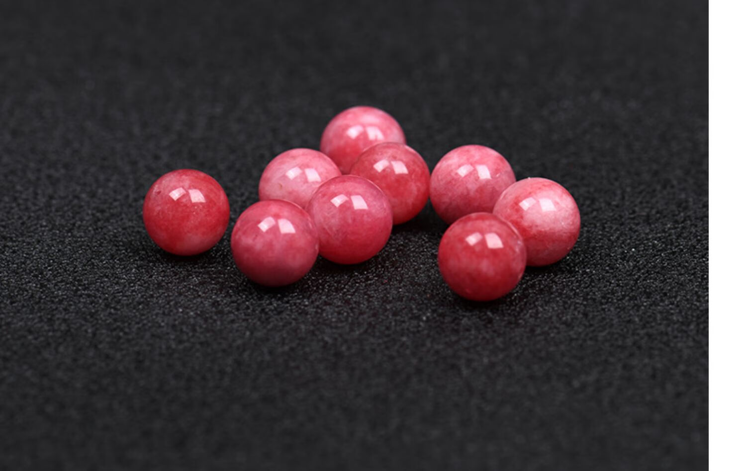 红纹石玉髓散珠子半成品红色石英岩质玉髓串珠diy手工配件优选4毫米90