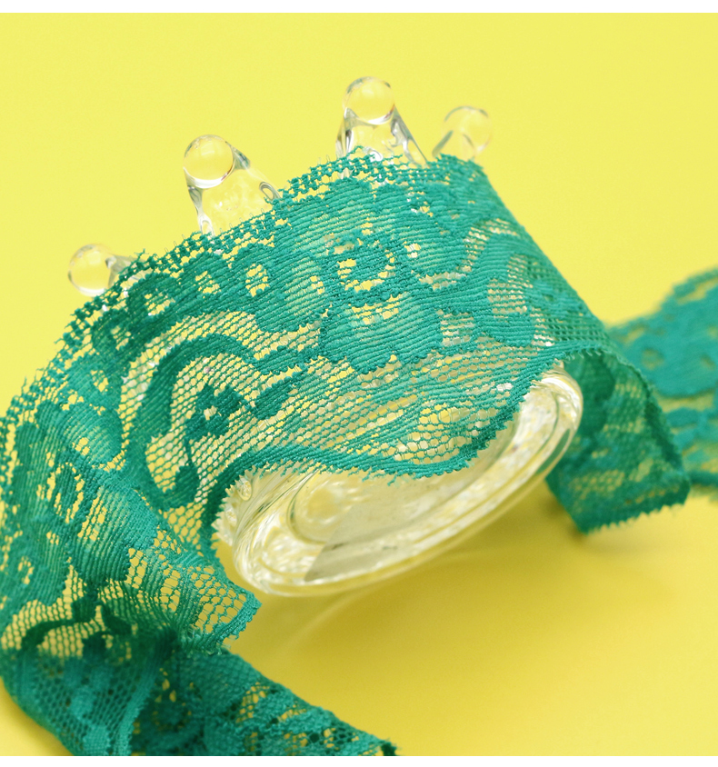 彩色宽蕾丝花边辅料裙边下摆装饰黑色衣服领子布料diy手工蕾丝带 5cm