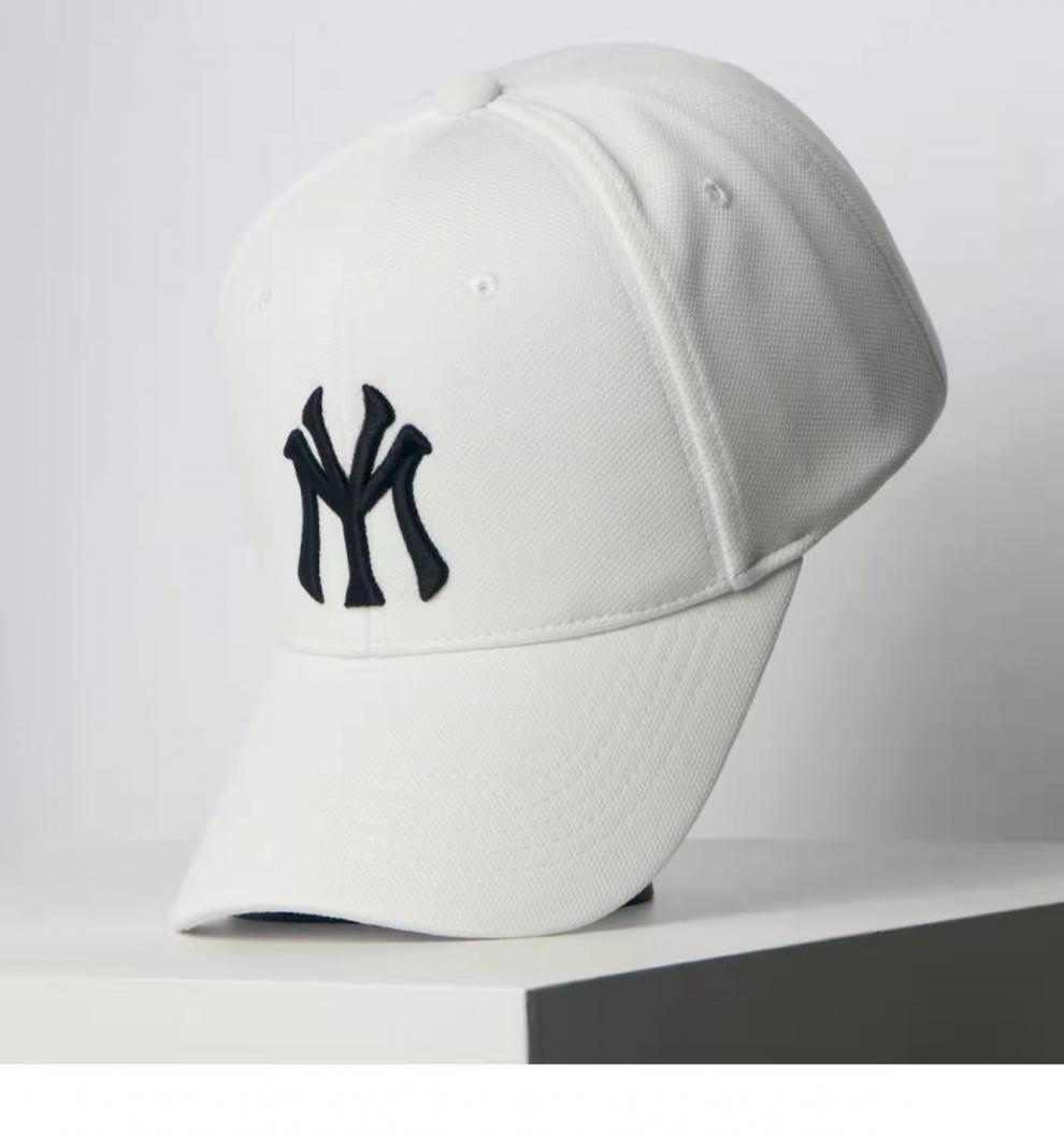 mlb新款my刺绣帽子男女韩版潮时尚鸭舌帽潮牌棒球帽字母大头围显