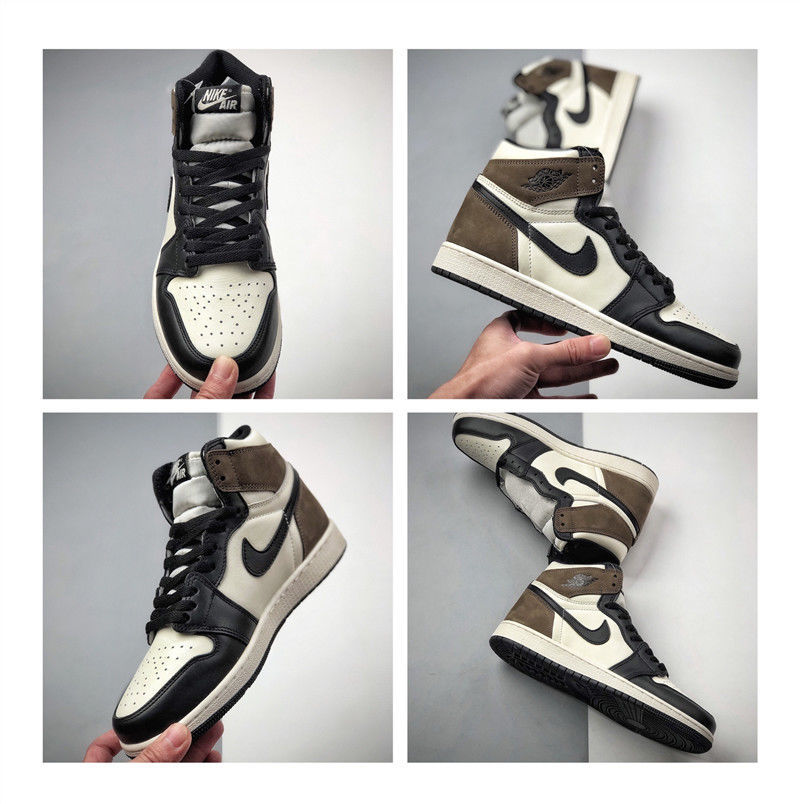 黑白熊猫黑曜石黑魔卡北卡蓝经典乔1男女同款运动鞋板鞋篮球鞋 aj1