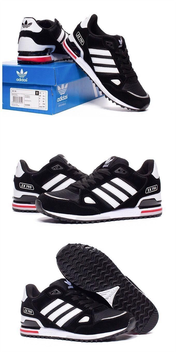 三叶草鞋男女鞋zx750新款透气轻便休闲运动鞋跑步鞋v20873 深灰色 39