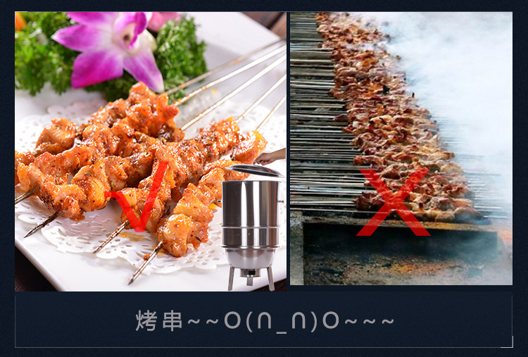 烤串闷炉 无烟烧烤炉户外家用不锈钢吊炉木炭烧烤吊烤串炉吊炉烤肉锅3