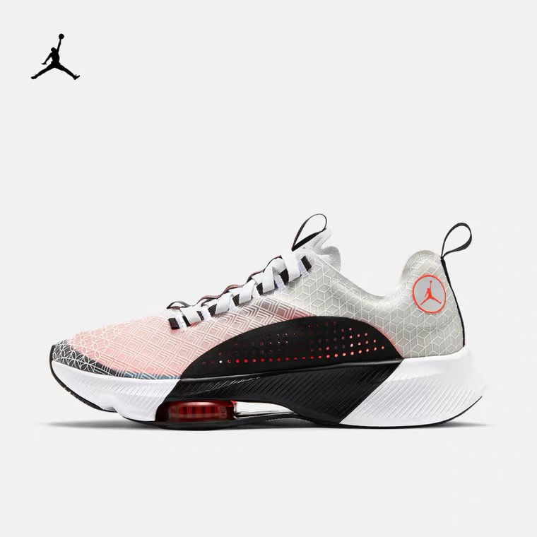 马拉松二代跑鞋aj气垫缓震跑步鞋男子运动鞋气垫新款 cj5383-100 白黑