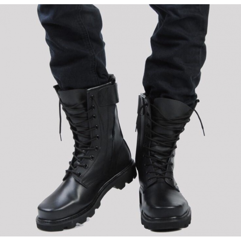 军靴 男作战靴 钢头钢底马丁靴 男士靴子男靴yk 刚头钢底 48