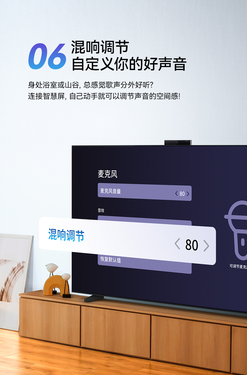 华为(huawei) 纯麦智能k歌麦克风 智慧屏深度定制 星空灰 官方标配