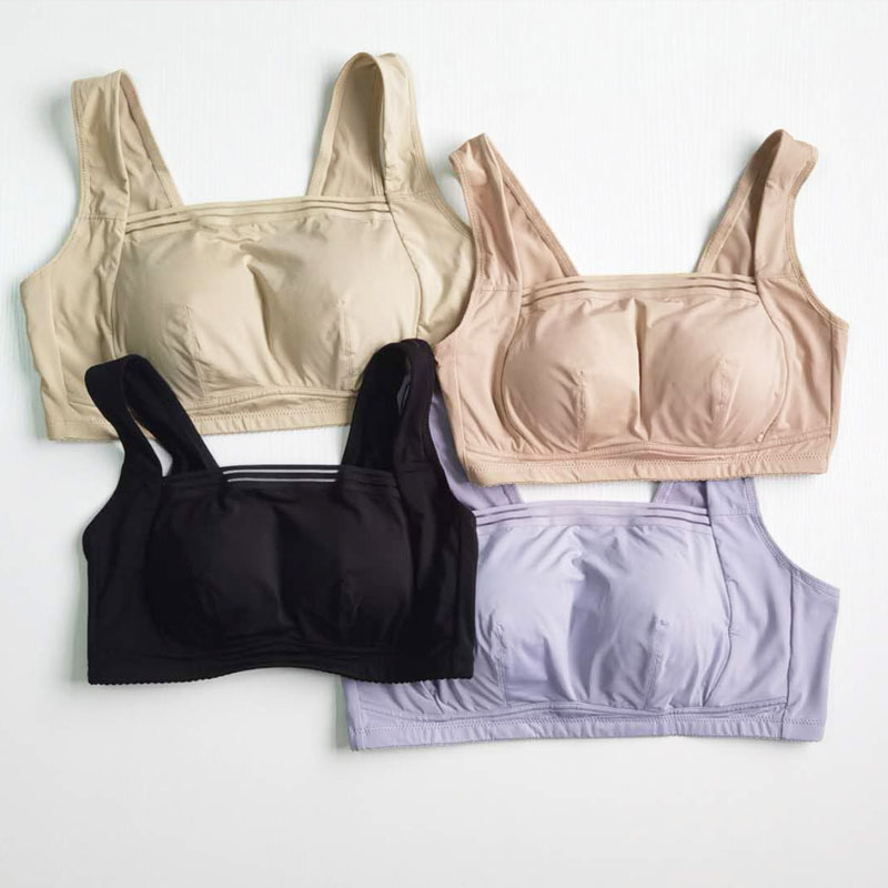 幔妲身态内衣身养护女内衣石墨烯 态 无钢圈舒适抹胸文胸套装运动调整