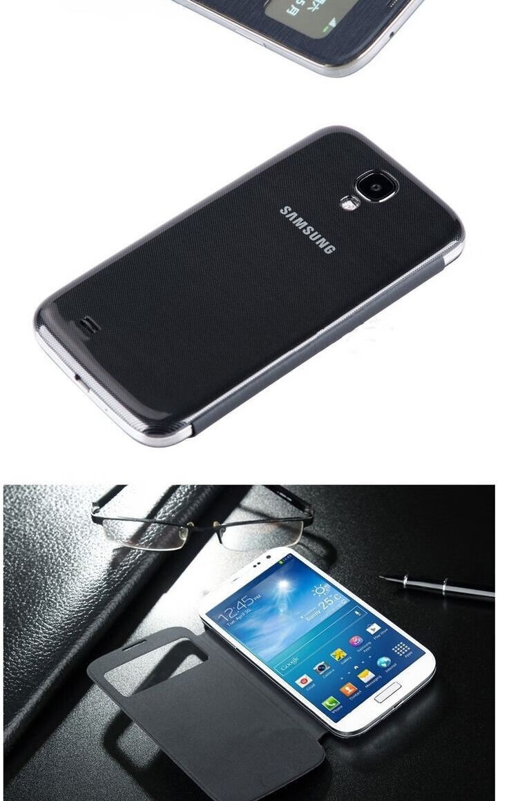 三星(samsung) i9200皮套 i9200手机壳 i9208智能套 i9205 p7 白色