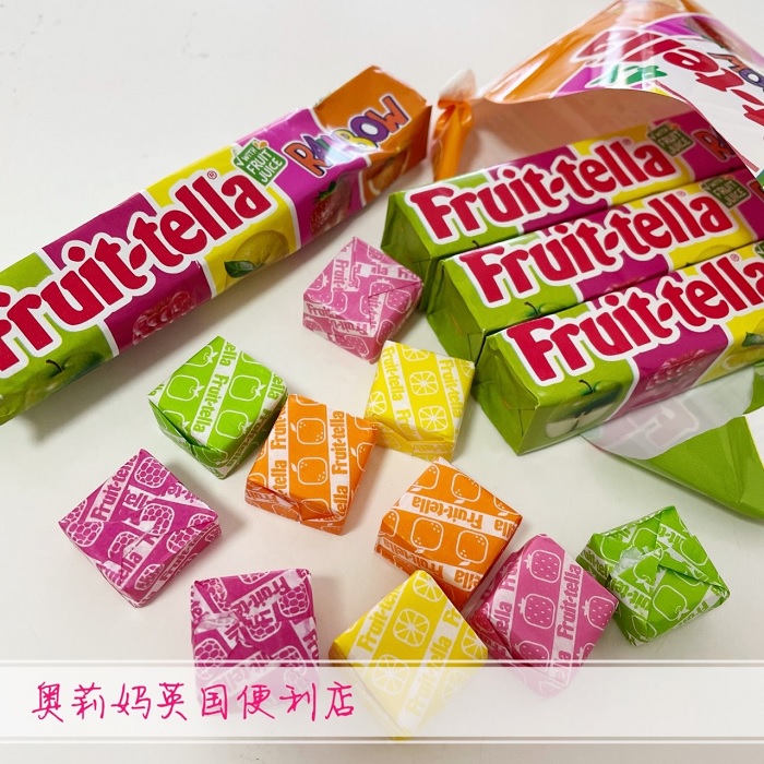 英国fruit tella孚特拉果汁水果软糖混合口味41g*4条 strawberry
