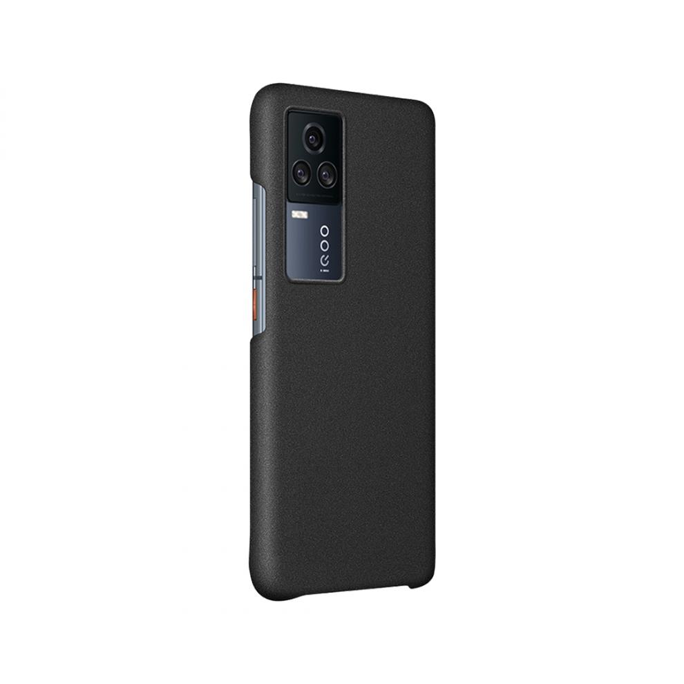 适用于vivoiqoo7原装手机壳新款iq005磨砂岩黑保护套男女款硬壳iqoo5