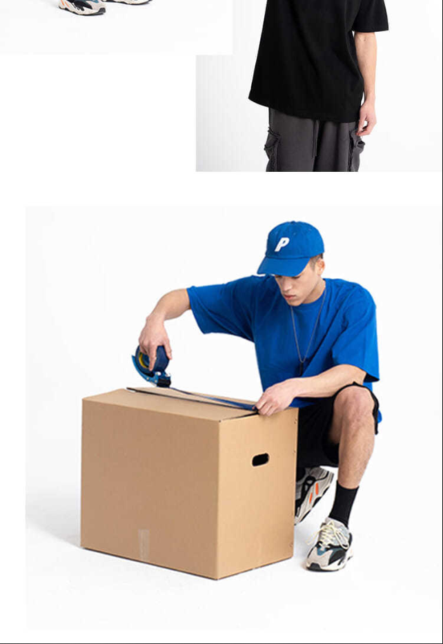 【官方旗舰】printstar品时达重磅t恤男女夏季潮流短袖宽松版新疆棉