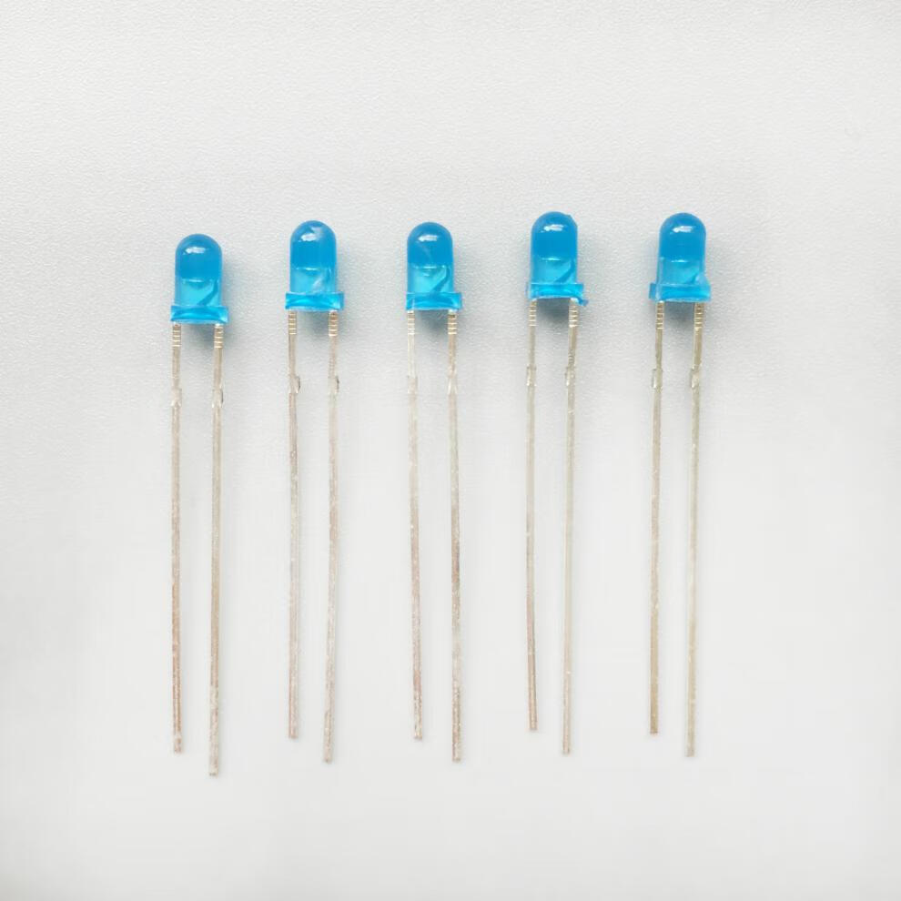 3mm5mmled发光二极管指示灯f3f5红发红蓝黄绿橙白光色led灯珠高亮橙发