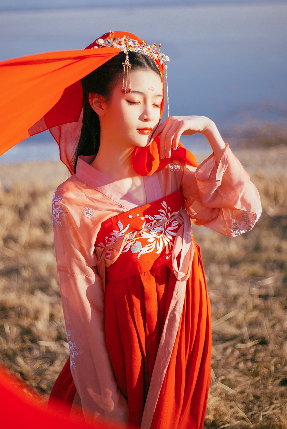 南糖三色龙母八米摆春夏玄姬九尾汉服山海经鹊桥仙九