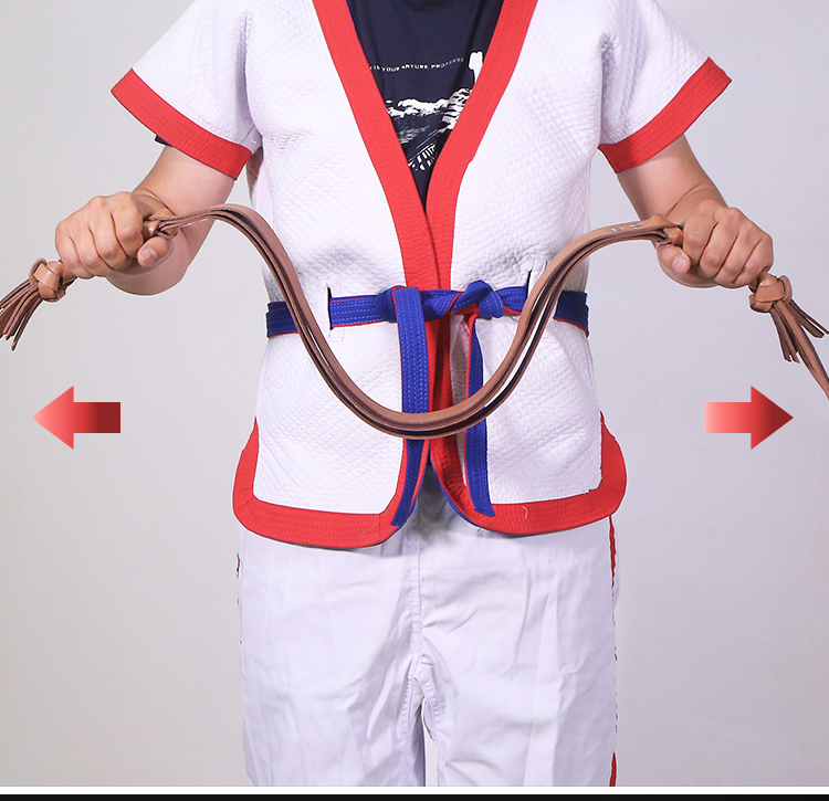 纯牛皮三层摔跤皮条子抖皮子抖带子中国跤基本功训练器械抖皮条少年二