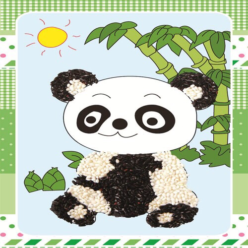 谷物手工画 diy制作豆豆贴画五谷杂粮粘贴画创意diy手工种子画豆子画