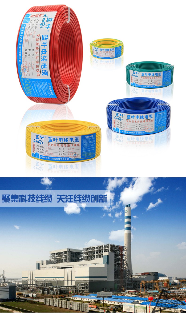 国标电线bvv10 16 25 35 50 70 95 120 平方铜线双塑铜芯电线 绿色10