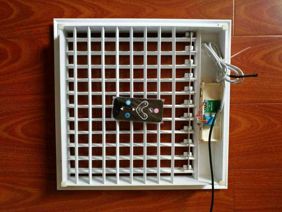中央空调出风口百叶电动风口遥控电动风口自动铝合金尺寸可定制 300*