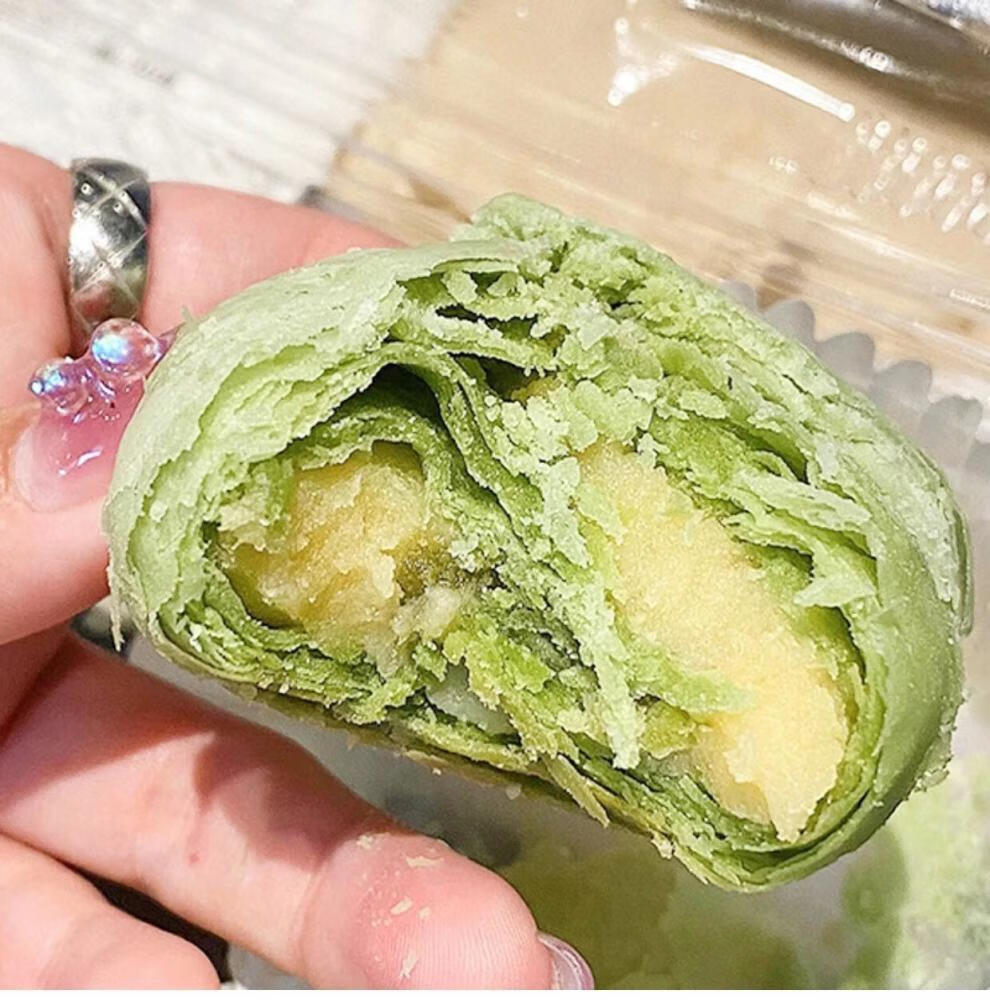 牧马安达 龙井酥 山姆龙井酥下午茶绿茶酥皮点心绿豆沙馅中秋节日礼品
