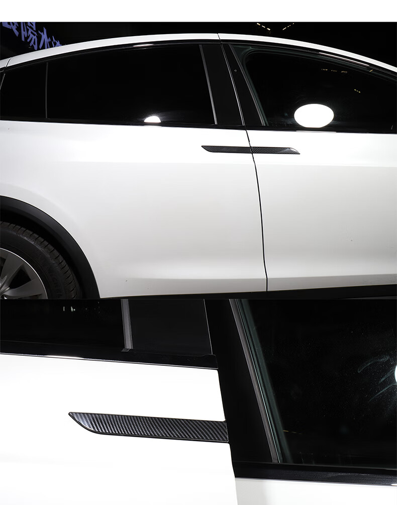 适用于tesla特斯拉model x车门外拉手装饰条保护贴modelx改装配件用品