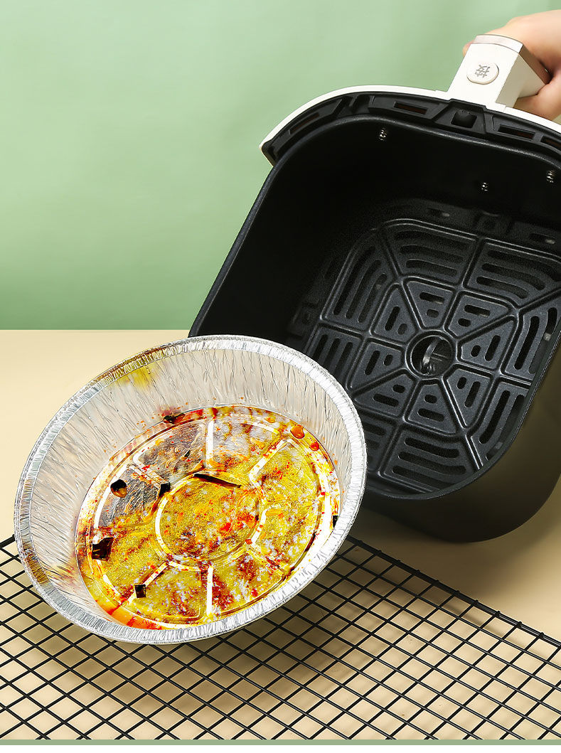 恒纪空气炸锅专用锡纸盘家用吸油纸烤箱烘烤托盘铝箔盘食物防油烧烤盘