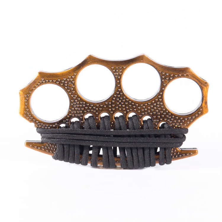 指虎钛合金三刃木指虎防身防狼破窗器一拳扣车载逃生器野营两扣双四单