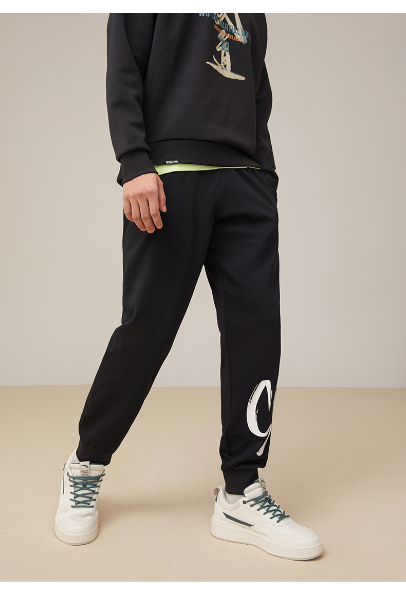 安踏运动长裤男夏季新款休闲运动裤针织宽松透气长裤子152231306 cd28