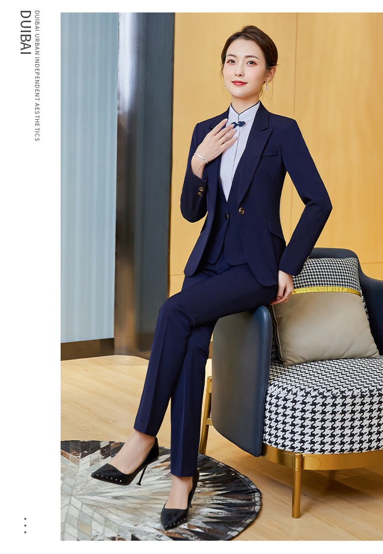 售楼部置业顾问韩版工作服物业客服夏装职业装前台接待收银员工装酒店