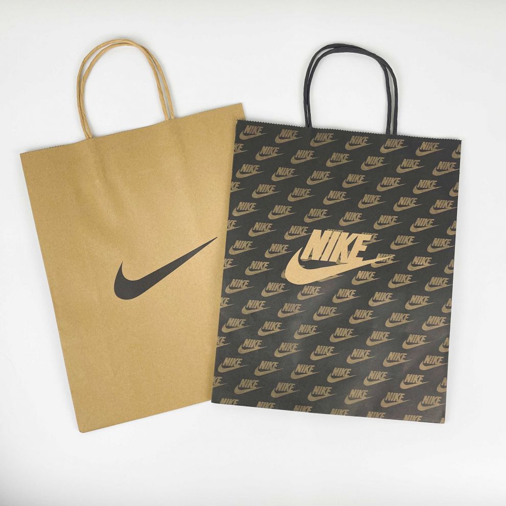 手提袋纸质牛皮纸袋手提袋牛皮纸手提袋 nike 360 牛皮纸袋子潮牌