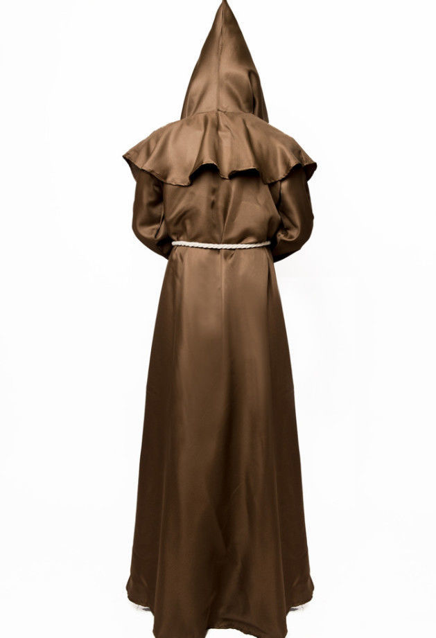 中世纪僧侣修士袍巫师牧师教父神父cos服装男万圣节斗篷套装死神