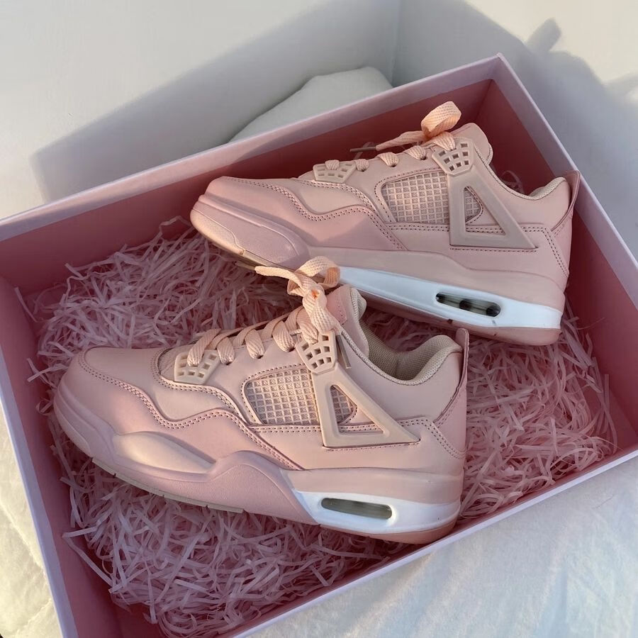 森马国潮鞋子粉色少女心ulzzang学生运动鞋跑鞋ins港风女鞋百搭粉色