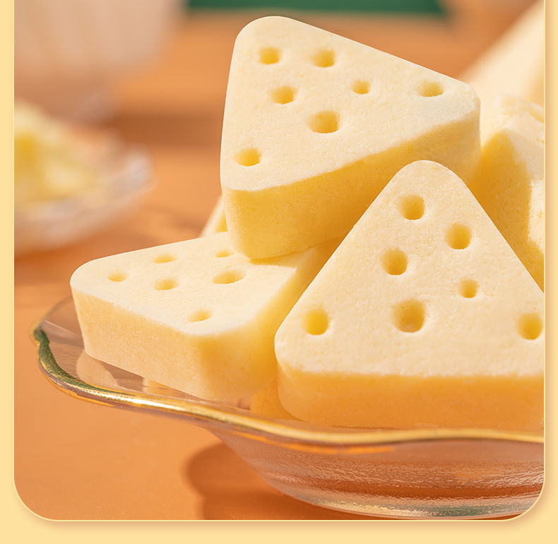 鲜牛奶芝士奶酪内蒙古特产三角芝士奶酪块独立包装奶酥酪零食400克无