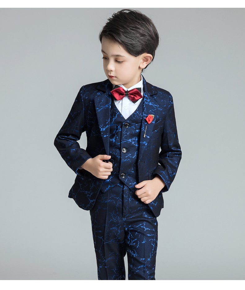 【钢琴演出服男童】儿童西装套装男童花童礼服韩版中大童男孩小西服