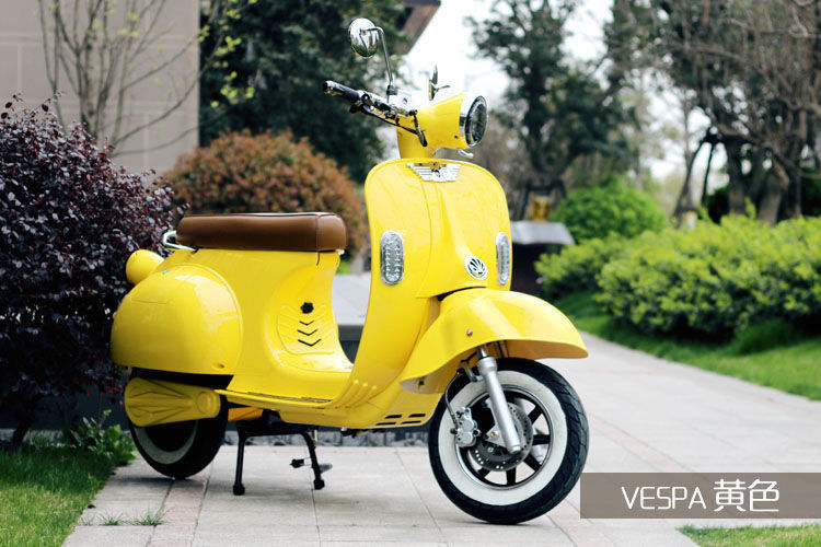 2022新款罗马假日电动车vespa网红电瓶车复古摩托车6072v电摩大黄蜂