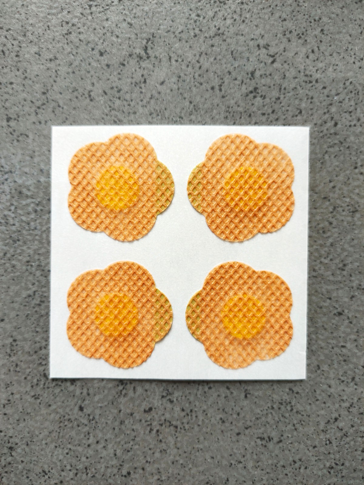 华越 迷你花朵形小创可贴不翘边防水针后贴透气伤口埋线针后贴肤色针