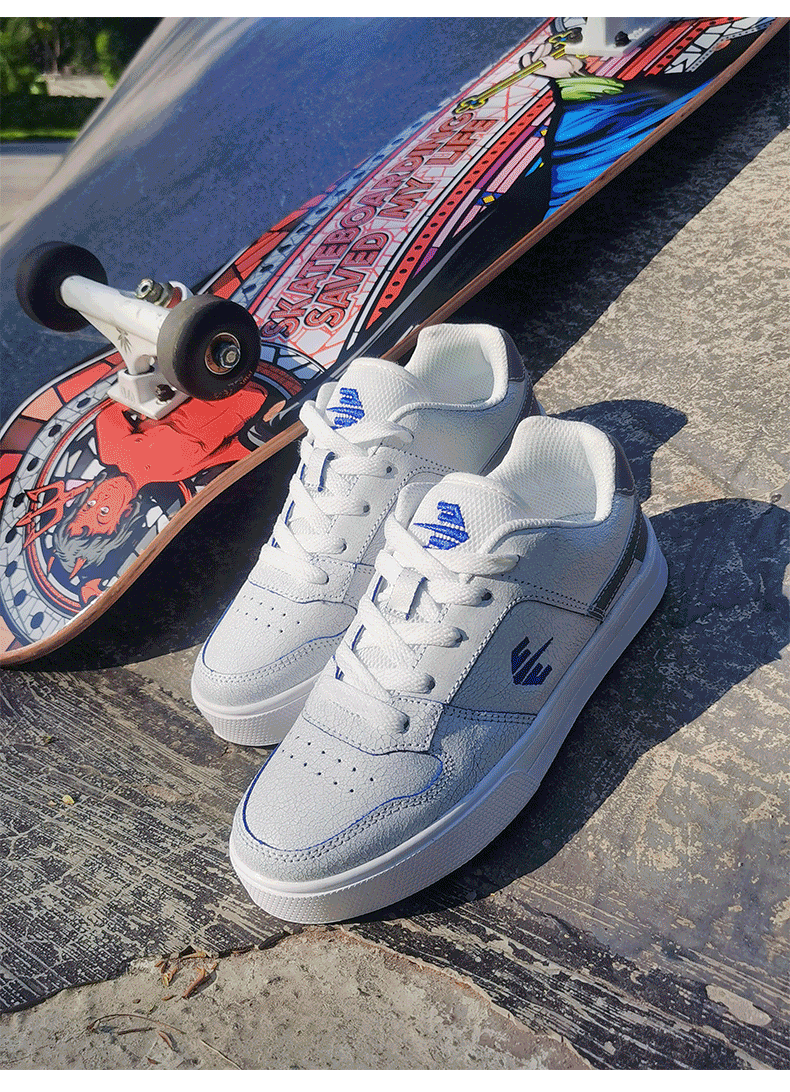 乔丹中国专卖尖客潮滑板鞋国潮耐磨减震翻毛皮休闲运动男女学生低帮