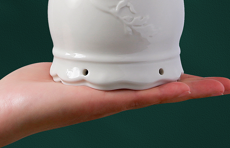 【官方旗舰】金寿堂火龙罐莲花口艾灸罐陶瓷艾灸盒随身灸家用熏蒸仪