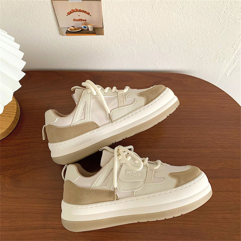 觅夕海盐鞋宽头胖头鞋子女学生日系原宿风春夏天春款休闲运动板鞋大头