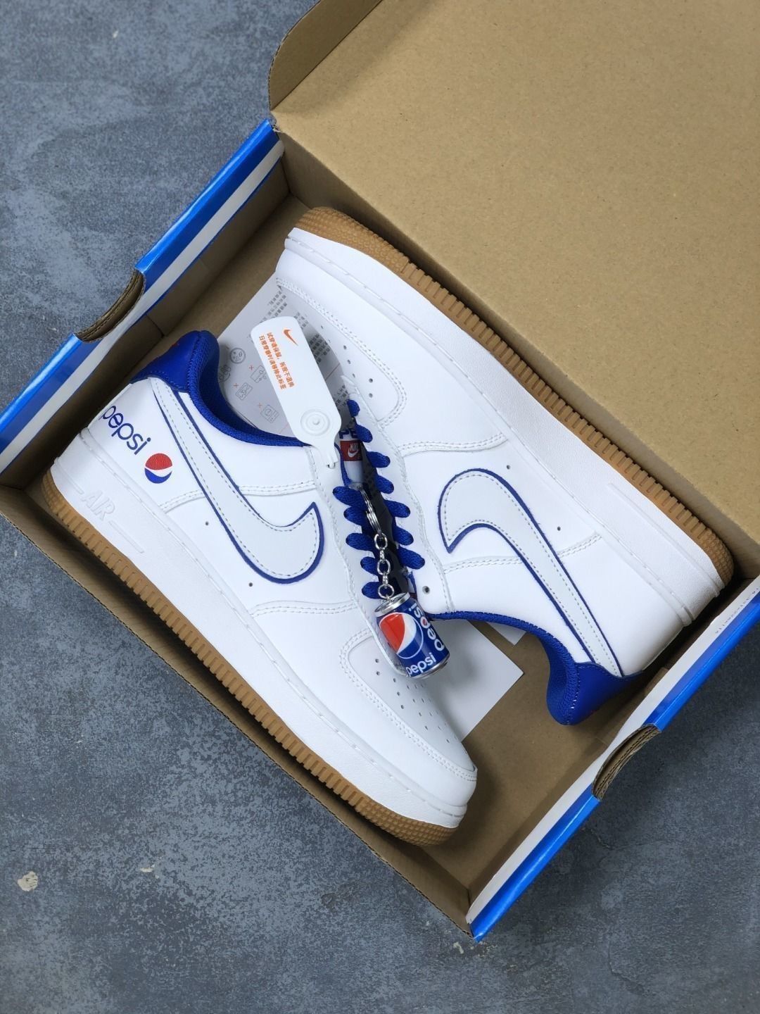 男女情侣款1百事可乐联名空军一号休闲板鞋315122201白色百事可乐36