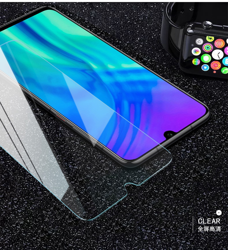 hkxa贴坏包赔荣耀20i钢化膜华为荣耀20全屏钢护膜honor20i防手机膜hry