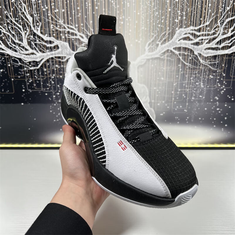 画夕颜当季男鞋女 双zoom气垫 aj35黑白低帮实战篮球鞋 cw2459 101