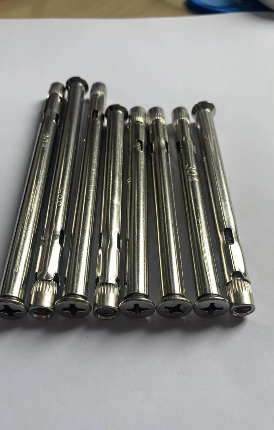 不锈钢十字沉头内膨胀螺丝201/304/材质平头拉爆断桥门窗安装螺丝 201