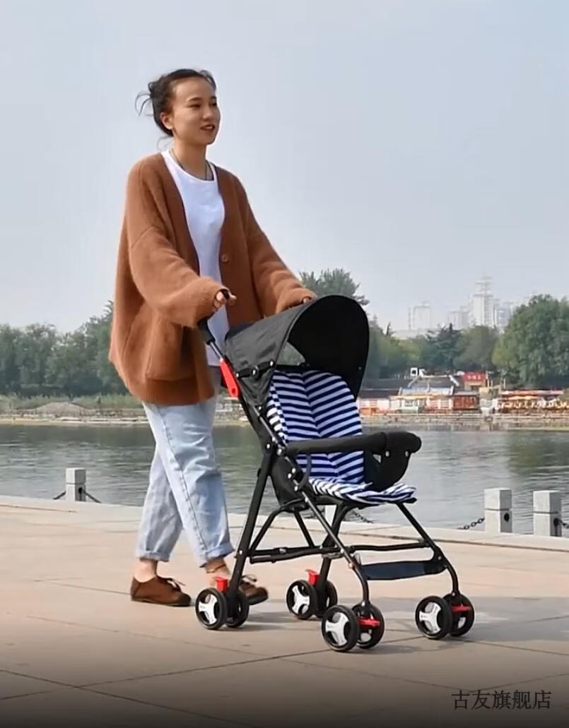 大童10岁大号旅游轻便推车超简易折叠伞车可坐可躺宝宝遛娃便携式 可