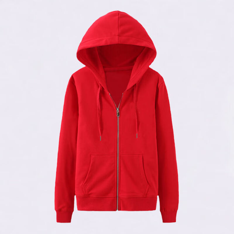 春秋开衫卫衣女连帽薄款拉链上衣宽松休闲帽衫加绒运动外套冬浅灰色